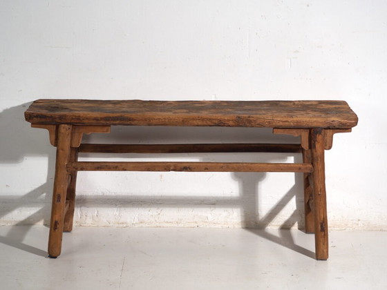 Tavolo console basso antico in legno di pino – Cina, circa 1900 (photo 31 of 40)