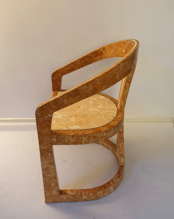 Image 1 of Conjunto de dos sillas Triancolori estilo Maitland Smith, década de 1970