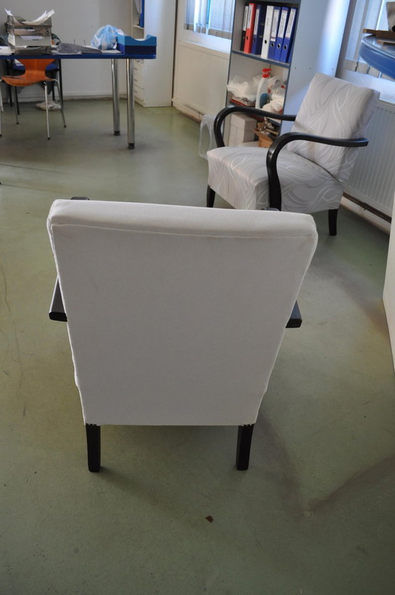 Fauteuil Art Déco Blanc, années 1920 – Art Deco (photo 3 of 6)