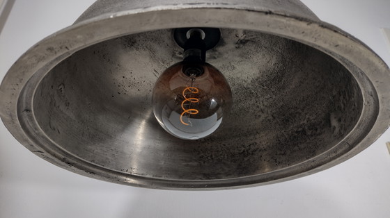 Image 1 of Lampada a sospensione in metallo pesante colore nichel