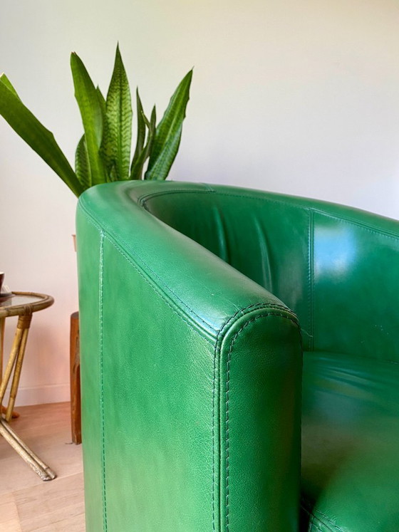 Image 1 of Fauteuil vert vintage