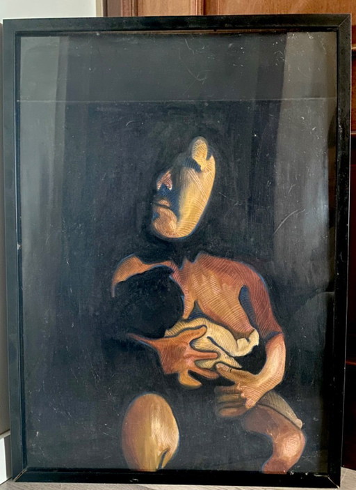 Amazon Indigenous Woman breastfeeding 