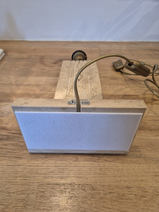 Image 1 of Vintage travertine lamp base Belino