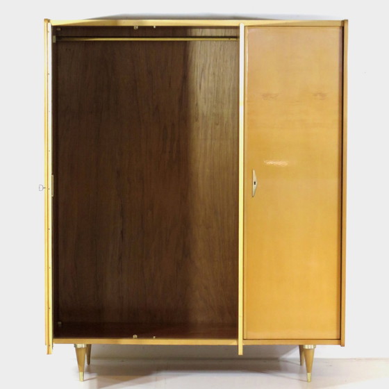 Image 1 of Armadio vintage a 3 ante in stile mid-century modern, anni '50