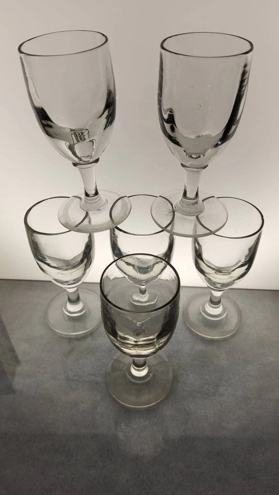 6 wine glasses Late 19th century – Glass & Decanter, Crystal (photo 3 of 5)
