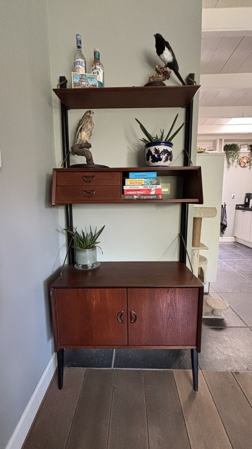 Vintage Webe Wandmeubel Kast Dressoir Louis van Teeffelen