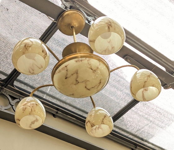 Image 1 of Jaren '30 Art Deco Hanglamp Armatuur 