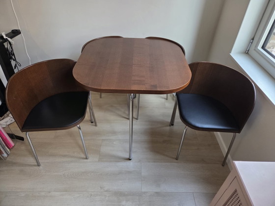 Image 1 of VINTAGE IKEA/ Fusion Dining Setting By Sandra Kragnert