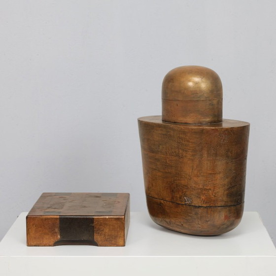 Image 1 of Holey Grail  Monumental Sculptural Form in Wood by Annet Gaaikema, 1980s