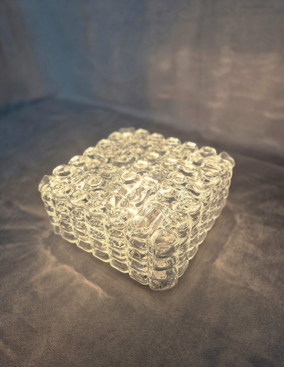 Image 1 of Set van 4 vintage ERCO wandlampen 54075 – Glazen wandlamp uit het midden van de 20e eeuw, jaren 60-70, originele staat.