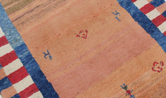 Image 1 of Original Persian carpet Gabbeh Ghashghai oriental carpet 154 cm x 107 cm old natural