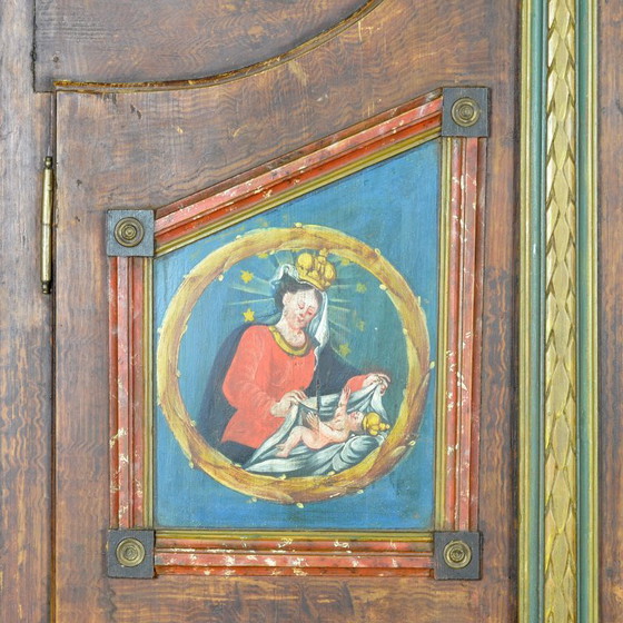 Image 1 of Baule nuziale di arte popolare tedesca, 1842