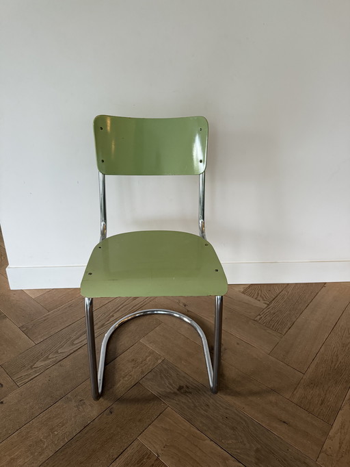 Gispen tubular frame chair