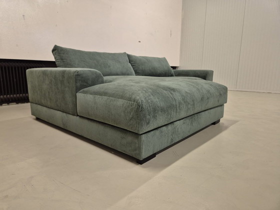 Image 1 of 30% DE DESCUENTO EN LA SALA DE EXPOSICIÓN - Sofá esquinero - Nola - Verde - Nuevo - Pana