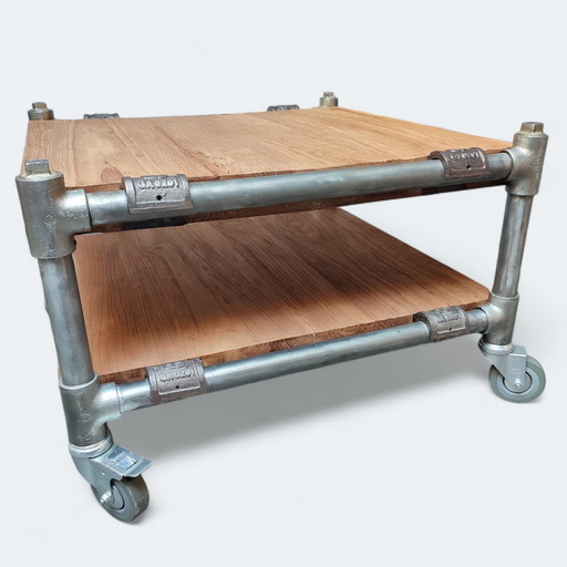 Mesa de centro industrial Dbodhi, mesa auxiliar