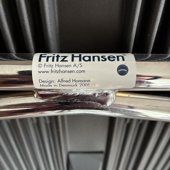 6x Alfred Homann “Ensemble” Chairs – Fritz Hansen, Dining chairs, Plastic, Chrome (photo 8 of 8)