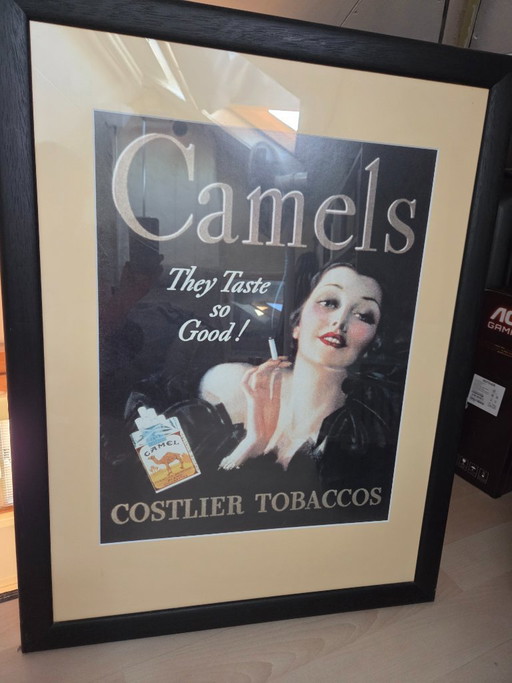 Publicité Camel vintage encadrée