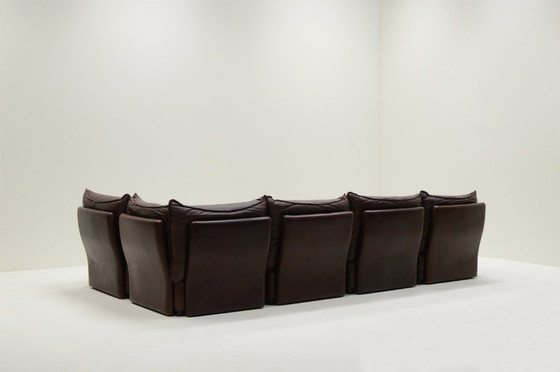 Image 1 of Large leather modular sofa, 1970s Germany.