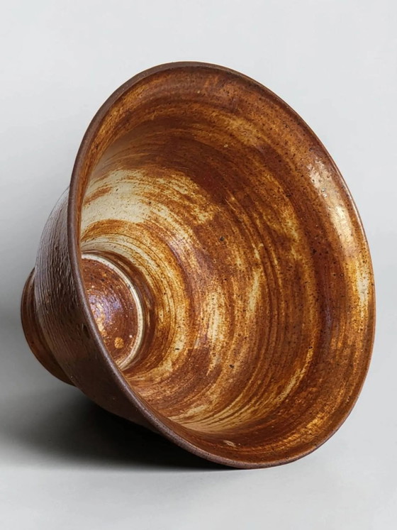 Ciotola da insalata XXL in gres, firmata Jacky Coville – Ciotole, Porcelain, Wood (photo 5 of 10)