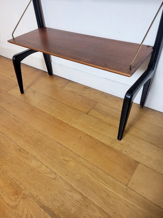 Image 1 of Vintage modulair wandmeubel van Louis van Teeffelen voor Wébe