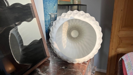 Image 1 of Hohe, weiße Origami-Pendelleuchte aus Porzellan, Habitat, 40 cm hoch