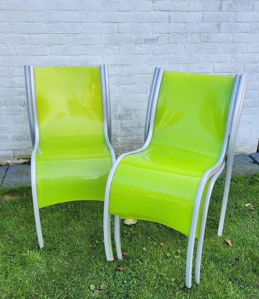 Raro set di sedie Kartell "Fantastic Plastic Elastic" - Ron Arad