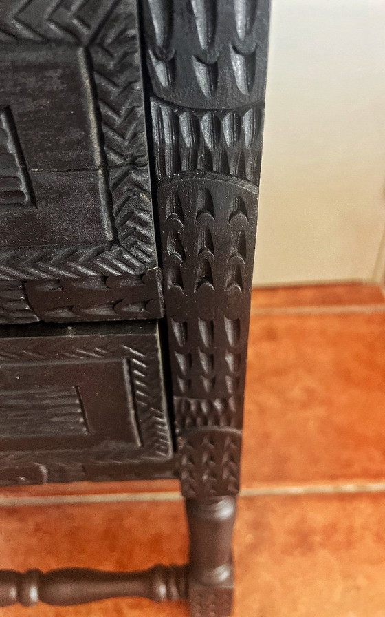 Image 1 of Mesa Auxiliar nogal 1940 - Restaurada