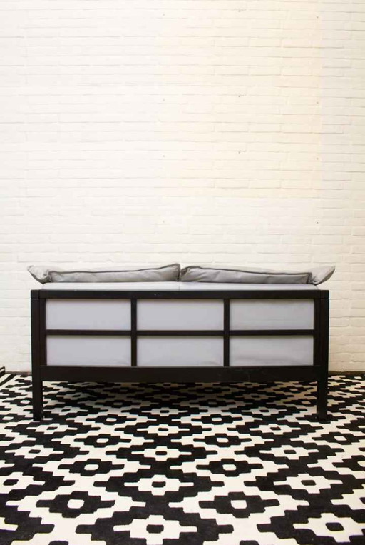 Vintage leather Ikea sofa