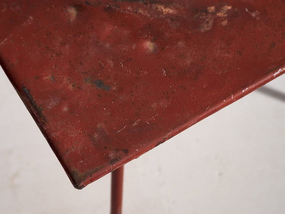 Antique red outdoor table (c.1920) #13, Garden tables, Iron, Vintage (photo 16 of 18)