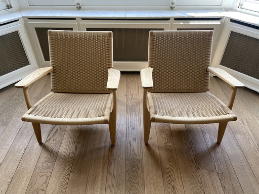 2x lounge chair CH25 Carl Hansen