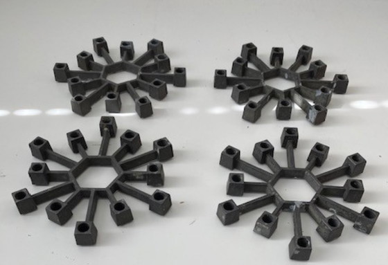 Image 1 of Paro Design Danimarca, anni '60, 4 candelabri a forma di ragno