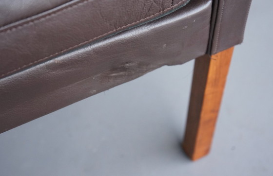 Image 1 of Sofá danés de dos plazas de cuero de Georg Thams, Dinamarca, década de 1960