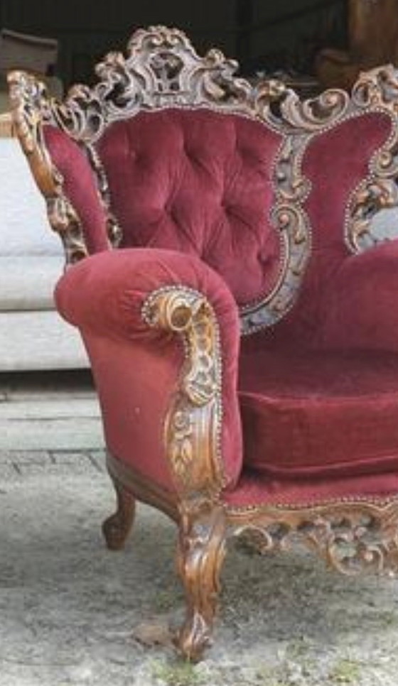 Image 1 of 2 fauteuils baroques Konings