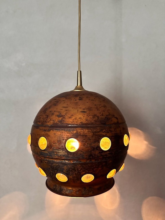 Image 1 of Vintage copper pendant lamp Raak Amsterdam