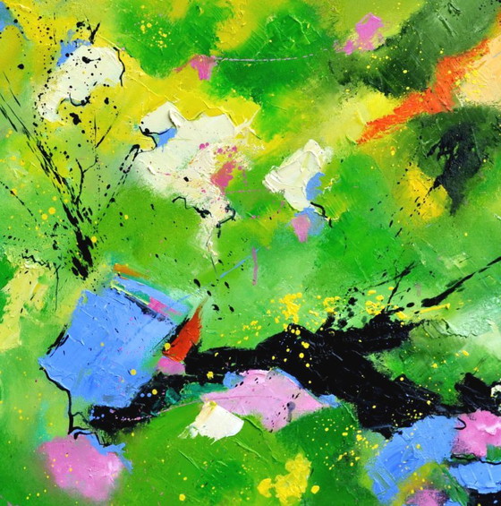 Pink in the Green – Paintings & Drawings, Canvas (photo 3 of 5)