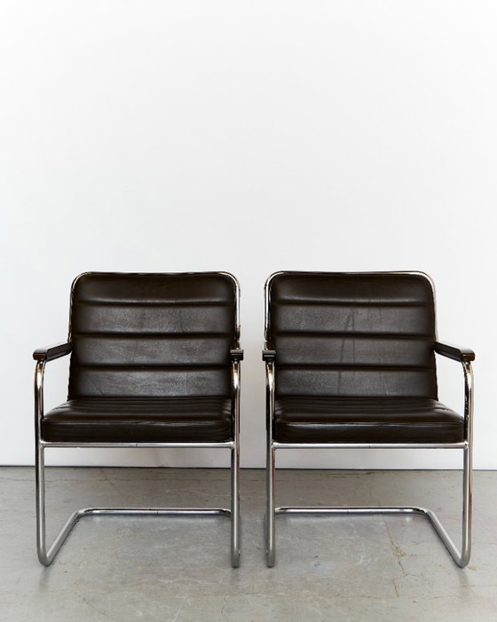 Image 1 of Coppia Rudolf Glatzel Freischwinger S46 F per Thonet