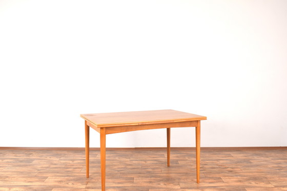 Image 1 of Table de salle à manger extensible en teck danoise du Mid Century, années 1960.