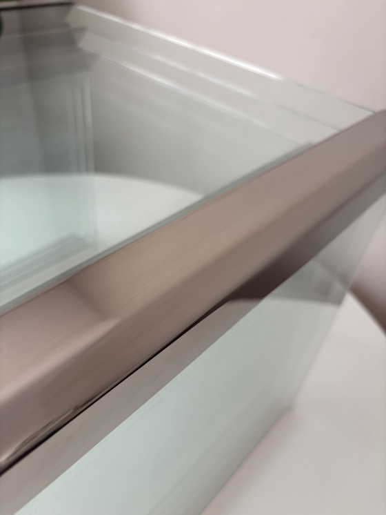 Image 1 of Galotti & Radice "T35" nesttafels glas 1975 Italiaans design