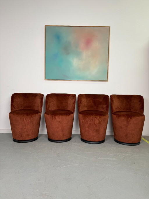 4x  Bolero Esszimmer Stuhl in Genova Rost von Mobitec System (R2617)