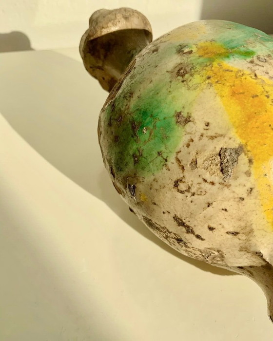 Image 1 of Small Quartara in polychrome majolica from Caltagirone