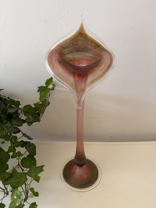 Jack-in-the-Pulpit Vase Art Nouveau – vazen, Glass, Murano Glass (photo 2 of 5)