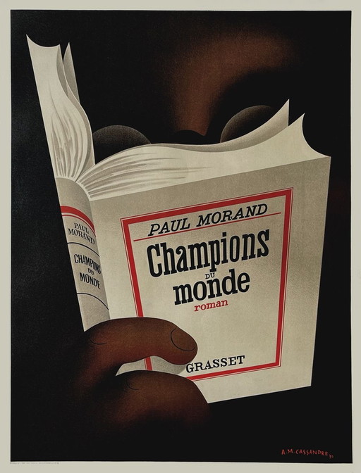 A.M. CASSANDRE World Champions - Paul Morand poster 1984
