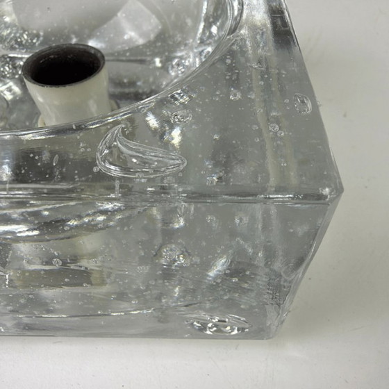 4x 'icecube' glass cube wall light by WILA - Germany, Transparent (photo 4 of 8)