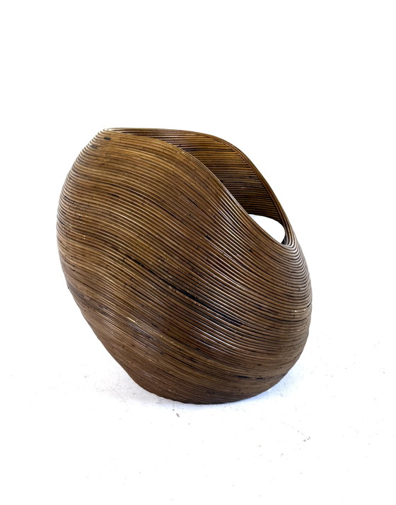 Image 1 of Poltrona vintage in vimini, Gabriella Crespi '80