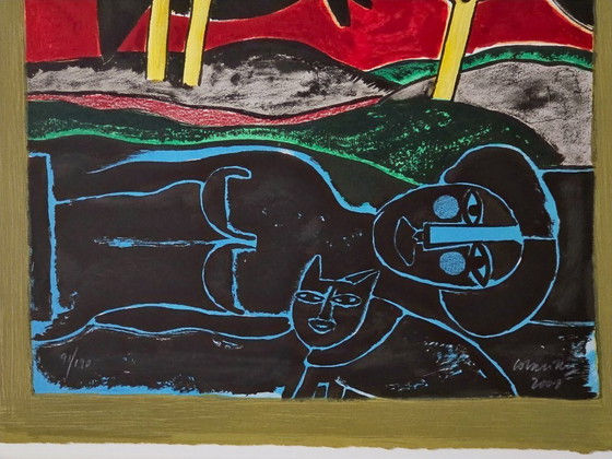 Image 1 of Corneille - Oiseaux en fête I - Vénus - Signé - 2001