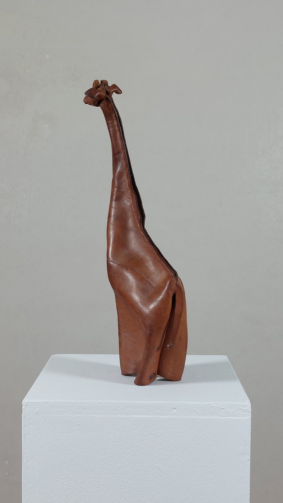Image 1 of Decorazione origami Deru in pelle di giraffa vintage di metà secolo