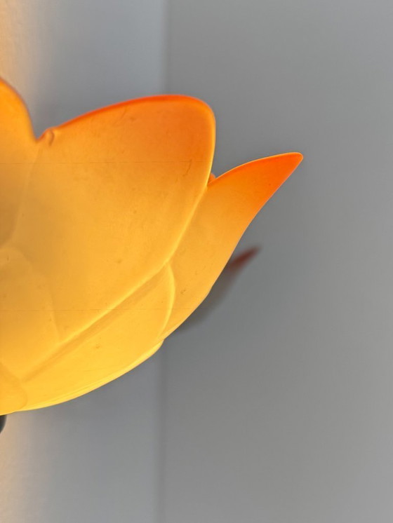 Image 1 of Paar antike Wandleuchten in Blumenform, Glas, Frankreich, 1970