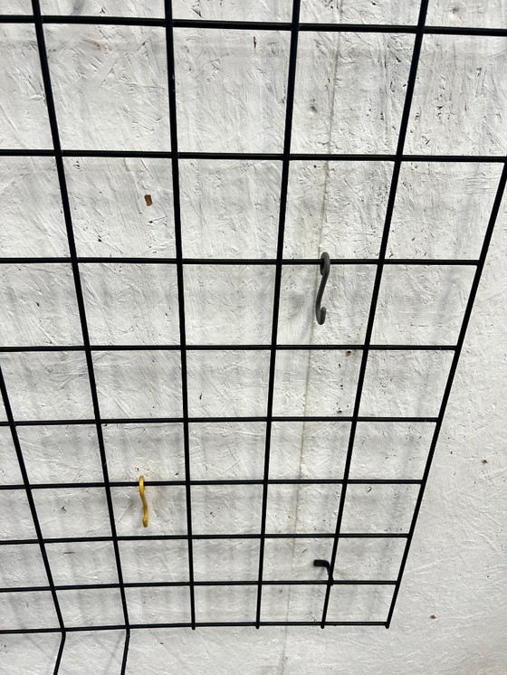 Image 1 of Porte-manteau mural vintage en fil d'acier, années 1950, Karl Fichtel, Allemagne