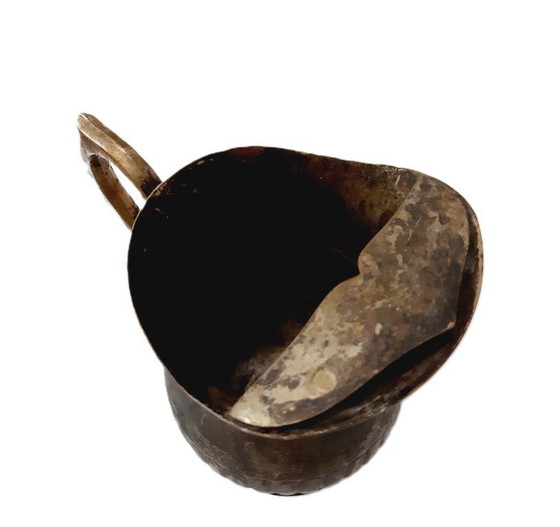 Image 1 of Brocca per vino in bronzo antico, urna, brocca, patina 23 cm
