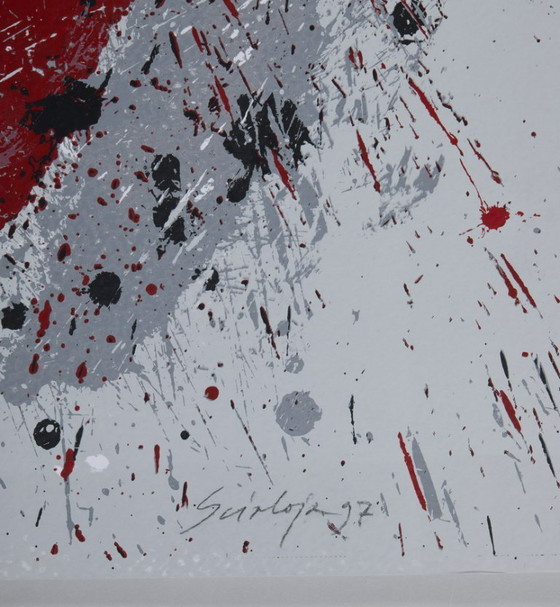 Image 1 of SCIALOJA TOTI (Astrattismo Informale/Informal Abstraction). Dittico di serigrafie firmate, 1997